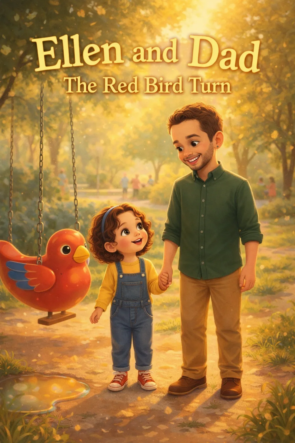 Cover of the example book, “Ellen and Dad”